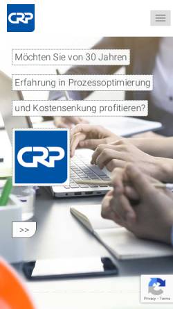 Vorschau der mobilen Webseite crp.de, CRP Dr. Crombach und Partner Gesellschaft für Informationssysteme mbH