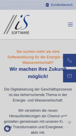 Vorschau der mobilen Webseite www.is-soft.com, IS Software und Beratung GmbH & Co. KG