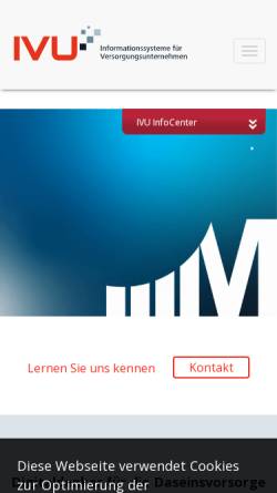 Vorschau der mobilen Webseite www.ivugmbh.de, IVU Informationssysteme GmbH