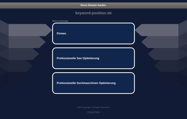 Vorschau von www.keyword-position.de, Keyword Position