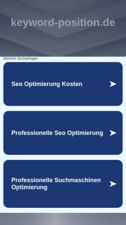 Vorschau der mobilen Webseite www.keyword-position.de, Keyword Position
