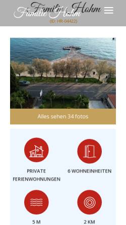 Vorschau der mobilen Webseite www.sunrise-porec.de, Sunrise Travel Agency