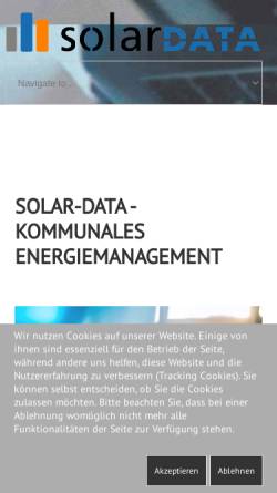 Vorschau der mobilen Webseite www.solar-data.de, Solar-Data, Reinhold Kantus, Johannes Ahler