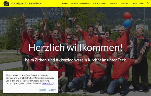 Vorschau von www.zav-kirchheim-teck.de, Zither- und Akkordeonverein Kirchheim unter Teck