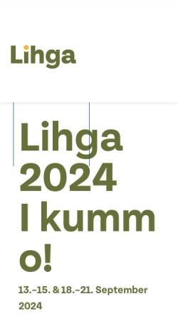 Vorschau der mobilen Webseite www.lihga.li, Liechtensteinische Industrie-, Handels- und Gewerbeausstellung