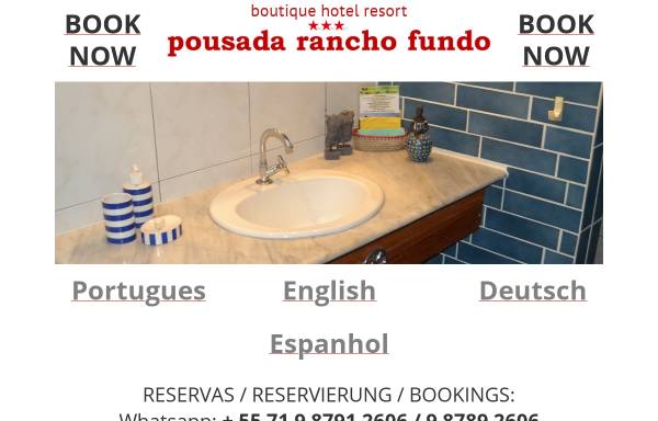 Vorschau von www.pousada-rancho-fundo.com, Pousada Rancho Fundo