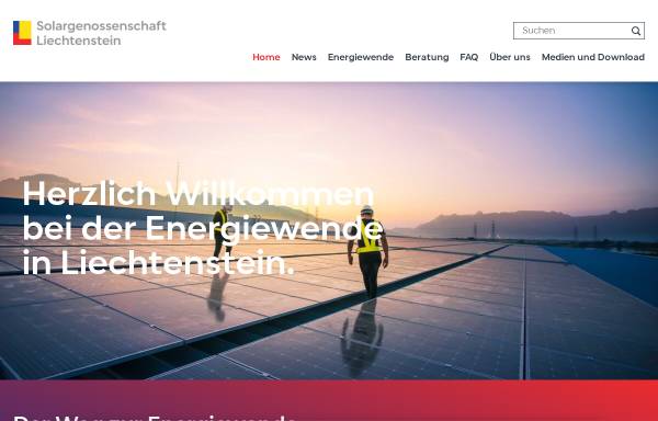 Vorschau von www.solargenossenschaft.li, Solargenossenschaft Liechtenstein