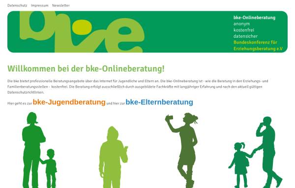 Vorschau von www.bke-beratung.de, Bundeskonferenz für Erziehungsberatung
