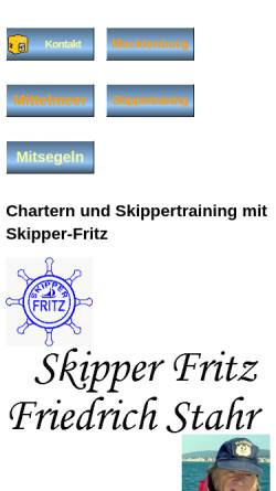 Vorschau der mobilen Webseite www.skipper-fritz.de, Skipper Fritz