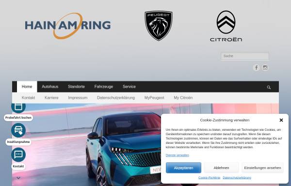 Vorschau von hainamring.de, Autohaus Hain am Ring GmbH