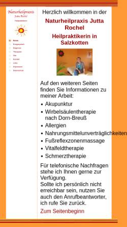 Vorschau der mobilen Webseite www.naturheilpraxis-jutta-rochel.de, Rochel, Jutta