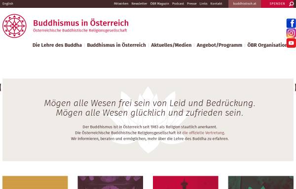 Vorschau von www.buddhismus-austria.at, Österreichische Buddhistische Religionsgesellschaft