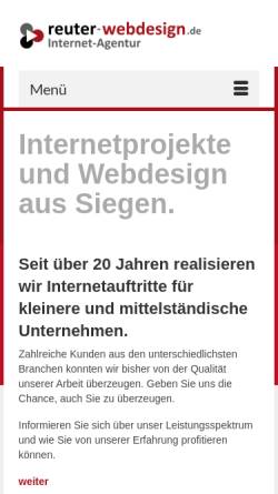 Vorschau der mobilen Webseite www.reuter-webdesign.de, Christian Reuter Webdesign