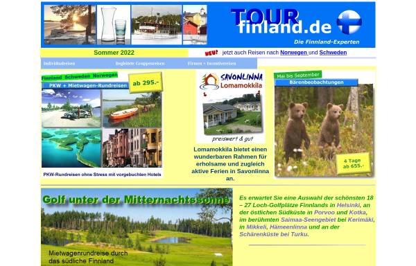 Vorschau von www.tourfinland.de, TourFinland