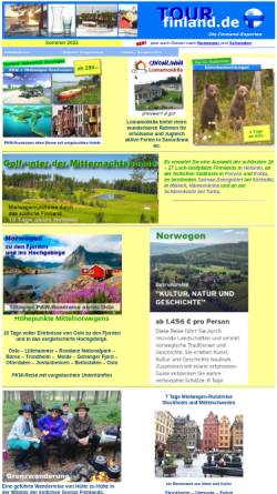 Vorschau der mobilen Webseite www.tourfinland.de, TourFinland