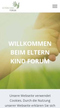 Vorschau der mobilen Webseite www.elternkindforum.li, Eltern Kind Forum Liechtenstein