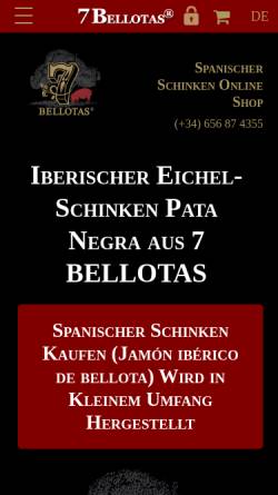 Vorschau der mobilen Webseite de.7bellotas.com, 7 Bellotas