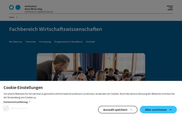 Vorschau von www.h-brs.de, Hochschule Bonn-Rhein-Sieg, Fachbereich Wirtschaftswissenschaften