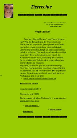 Vorschau der mobilen Webseite www.tierrechte-tv.de, Tierrechte-tv.de - Rezepte