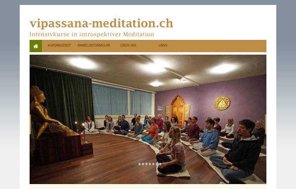 Vorschau von vipassana-meditation.ch, Vipassana Meditation