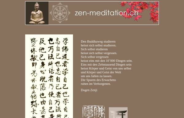 Zen-Meditation in der Schweiz