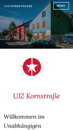 Vorschau der mobilen Webseite ujz-korn.de, UJZ Kornstrasse