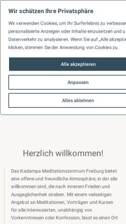 Vorschau der mobilen Webseite www.mamaki.de, Mamaki-Zentrum für Kadampa-Buddhismus in Freiburg