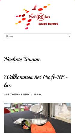 Vorschau der mobilen Webseite www.profi-re-lax.de, Profi-RE-lax