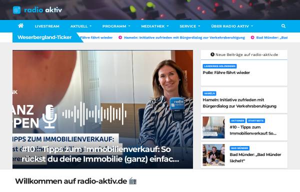 Vorschau von www.radio-aktiv.de, Radio aktiv e.V.