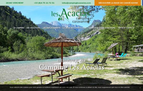 Vorschau von www.campinglesacacias.com, Camping les Acacias