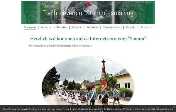 Vorschau von www.trachtenverein-ismaning.de, Trachtenverein Ismaning Stamm