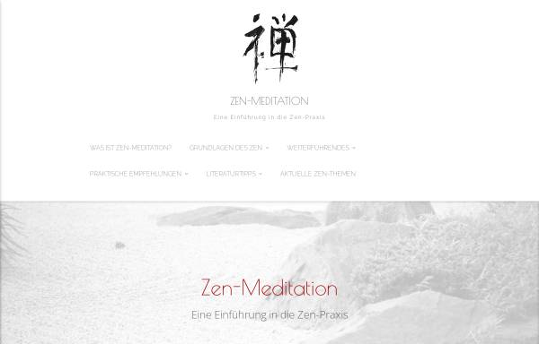 Vorschau von www.zenmeditation.de, Zen-Meditation