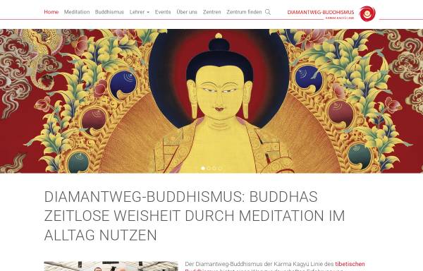 Vorschau von www.buddhismus-ost.de, Buddhistische Zentren Ost der Karma Kagyü Linie e.V.
