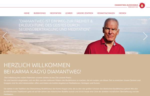 Vorschau von www.diamantweg.at, Diamantweg Buddhismus in Österreich