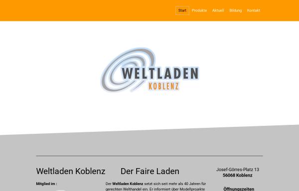 Vorschau von www.weltladen-koblenz.de, Gerechte Welt e.V.