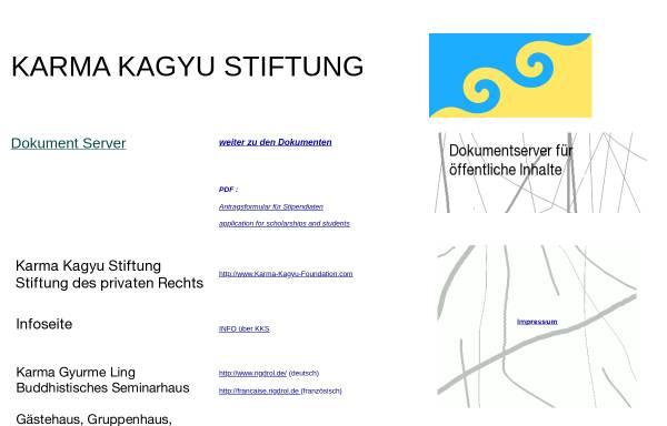 Vorschau von kkstiftung.free.fr, Karma Kagyu Stiftung gemeinnützige Förderung