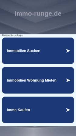 Vorschau der mobilen Webseite www.immo-runge.de, Runge Immobilien