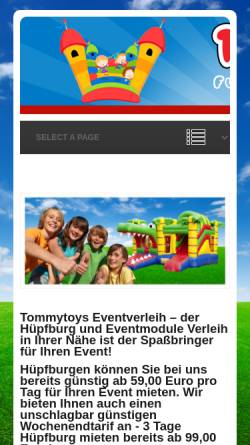Tommytoys Hüpfburg und Eventmodule Verleih