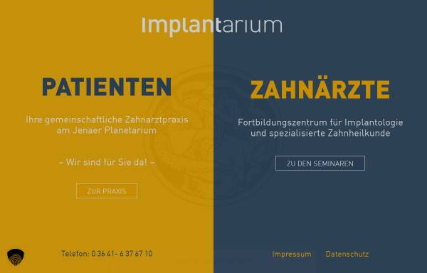 Vorschau von www.implantarium.de, IMPLANTARIUM