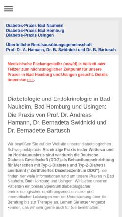 Vorschau der mobilen Webseite www.profhamann.de, Hamann, Prof. Dr. med. Andreas