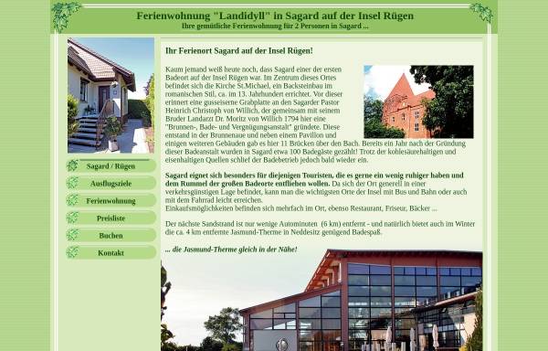 Vorschau von www.ruegen-web.de, Ferienwohnung Landidyll