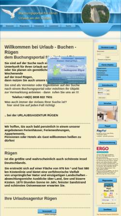 Vorschau der mobilen Webseite www.urlaub-buchen-ruegen.de, Urlaubsagentur Rügen; Inh.: Bernhard Kessler