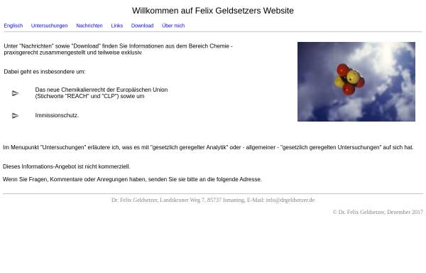 Vorschau von www.drgeldsetzer.de, Geldsetzer, Dr. Felix