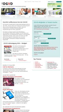 Vorschau der mobilen Webseite www.dgvd.org, Deutsche Gesellschaft für Veterinärdermatologie