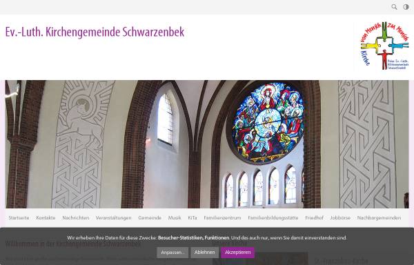 Vorschau von www.kirche-schwarzenbek.de, Evangelisch Lutherische Kirchengemeinde in Schwarzenbek