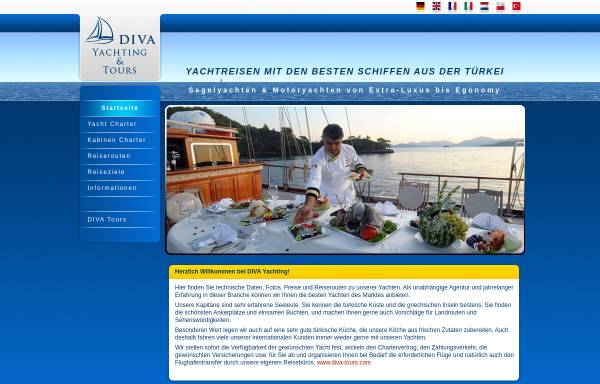 Vorschau von www.diva-yachting.com, Diva Yachting