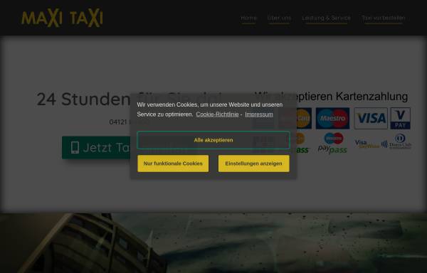Vorschau von www.maxi-taxi-elmshorn.de, Maxi Taxi