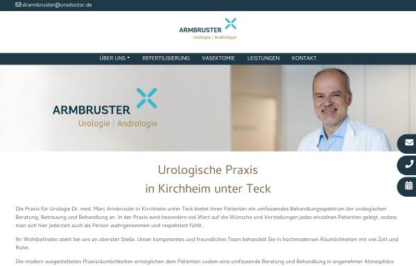 Vorschau von www.urodoctor.de, Urologie - Dr. med. Marc Armbruster