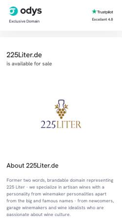 Vorschau der mobilen Webseite www.225liter.de, 225 Liter