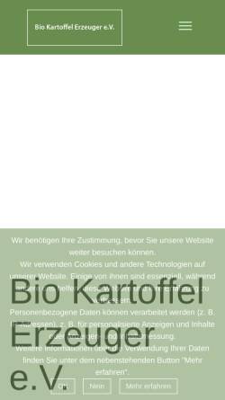Vorschau der mobilen Webseite bke-verein.de, Bio Kartoffel Erzeuger e. V.